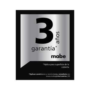 Cubierta Mabe 60 Cm a Gas Natural 4 Puestos 110-220V Inox PM6044NS0