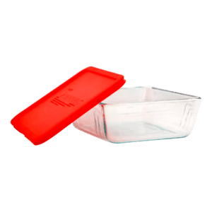 Refractaria Rectangular con Tapa Roja 750ml - Pyrex