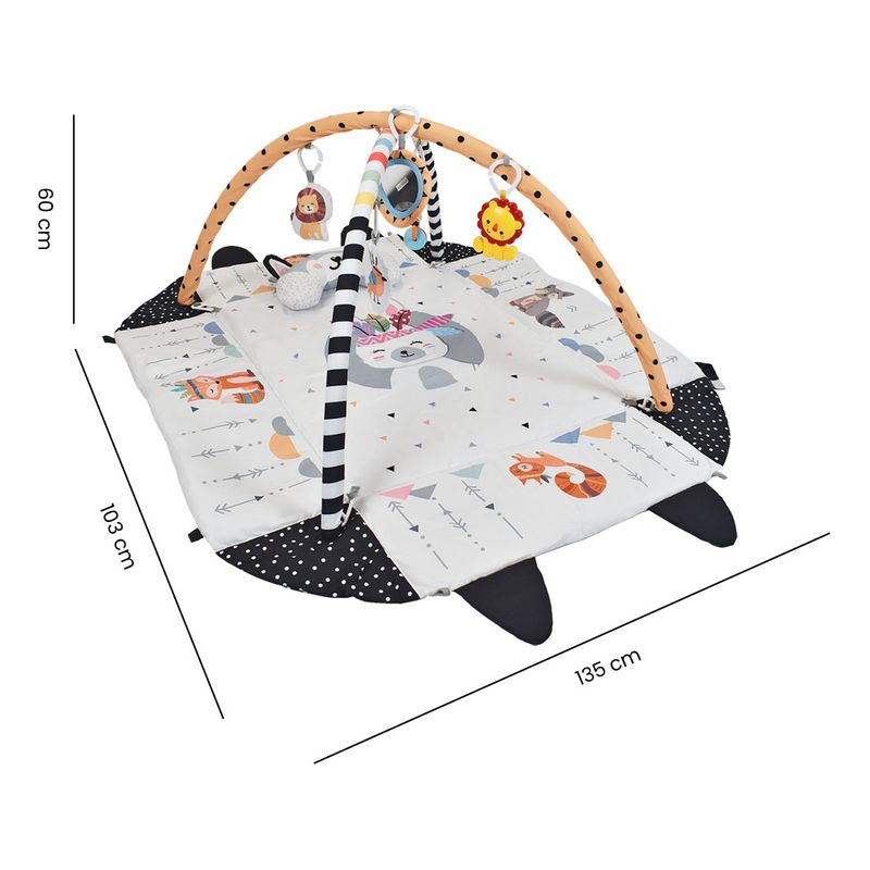 Gimnasio-Interactivo-Bosque-Gris-2-en-1-Premium-Baby