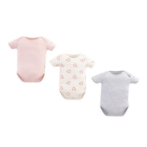 Set 3 Bodies Manga Corta Multicolor Niñas - Baby Fresh