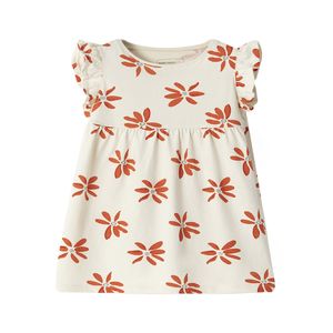 Vestido Manga Corta Beige Niñas - Baby Fresh