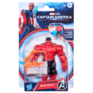 Figura Epic Hero Series Hulk Rojo 10cm - Marvel