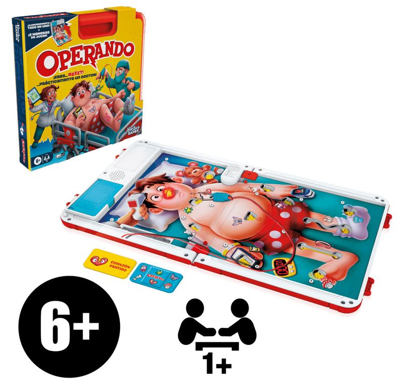 Juego de Mesa Electrónico Operando Hasbro Games Pepe Ganga