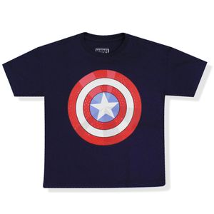 Camiseta Manga Corta Estampada Niños - Capitán América