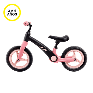 Bicicleta de Aprendizaje Rosa y Negra 3 a 6 años - Hape