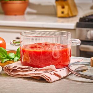 Olla de Vidrio con Mango de Cristal 2L - Aviva Home