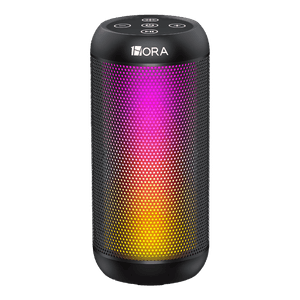 Parlante Bluetooth 5,3 Luces Led RGB Negro - 1Hora