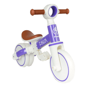 Triciclo 2 en 1 Bicicleta de Balance Forza Blanco y Lila - Prinsel