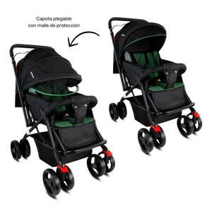Coche para Bebé Convencional Manillar Reversible Roma Verde - Bebesit