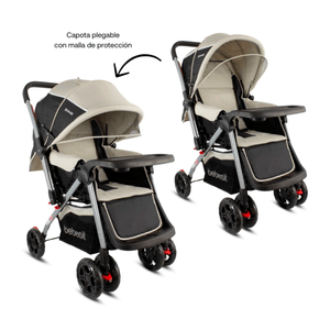 Coche para Bebé Convencional Manillar Reversible Napoli Beige - Bebesit