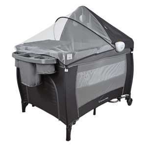 Corral Cuna Mecedora Nápoles Gris - Premium Baby