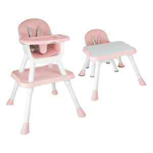 Silla Comedor para Bebé Escritorio 3 en 1 Fussion Rosado - Bebesit