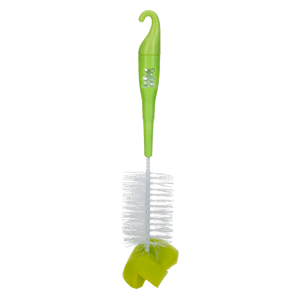 Set Cepillo para Teteros y Chupos con Punta Esponja Verde - Nuby