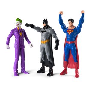 Set 3 Figuras Batman, Superman y Joker 30cm - DC Comics