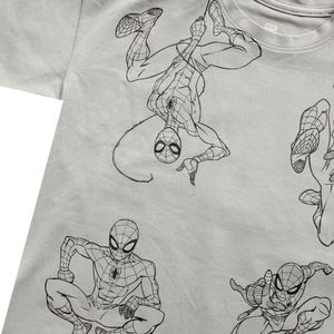 Camiseta Manga Corta Gris Niños - Spiderman