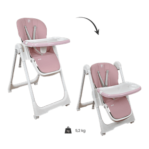 Silla Comedor para Bebé Posiciones Galaxy Rosado - Priori