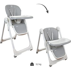 Silla Comedor para Bebé Posiciones Galaxy Gris Claro - Priori