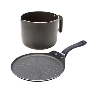 Combo Parilla Antiadherente para Arepas + Jarro Lechero de 1.5L - Universal