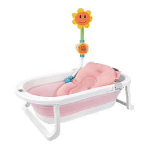 Bañera para Bebé Plegable Hawái Plus Rosa - Happy Baby