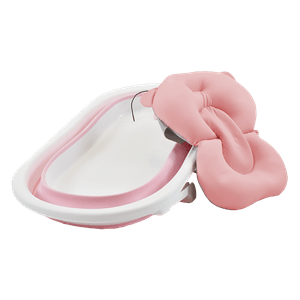Bañera para Bebé Plegable Hawái Plus Rosa - Happy Baby