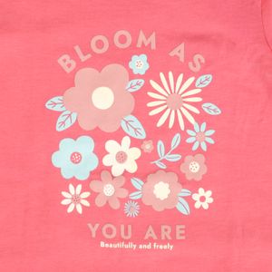 Camiseta Manga Corta Bloom Rosado Niñas - Honey Bees