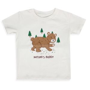 Camiseta Manga Corta Buddy Beige Niños - Honey Bees