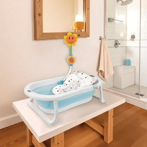 Bañera para Bebé Plegable Hawái Plus Azul - Happy Baby