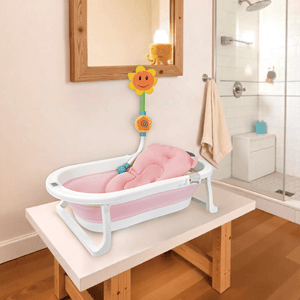 Bañera para Bebé Plegable Hawái Plus Rosa - Happy Baby
