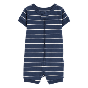 Pijama Malemuco Rayas Azul Oscuro Bebés Niños - Carter's