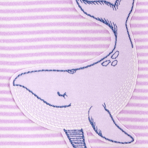 Pijama Enteriza Ballena Rayas Bebés Niñas - Carter's