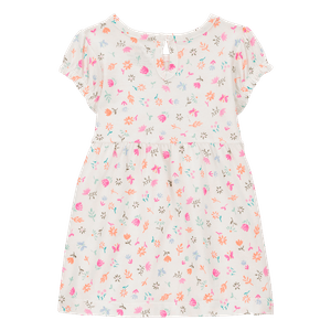 Set Vestido Flores y Mameluco Rosa Bebés Niñas - Carter's