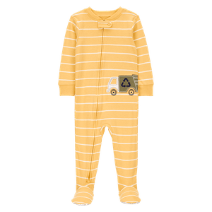 Pijama Enteriza Rayas Amarillo Bebés Niños - Carter's