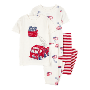 Set Pijamas 4 Piezas Carros Niños - Carter's