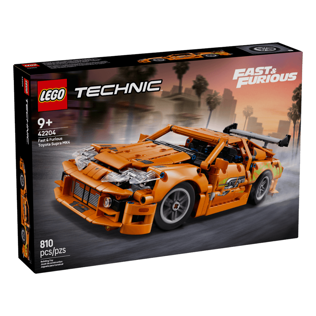 Set Fast and Furious Toyota Supra MK4 Piezas 810 - LEGO - Pepe Ganga