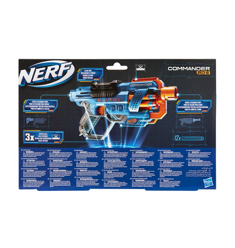 Lanzador Nerf Elite Commander RD-6 Pepe Ganga