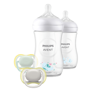 Set Regalo 2 Teteros Natural y 2 Chupos Ultra Air - Avent