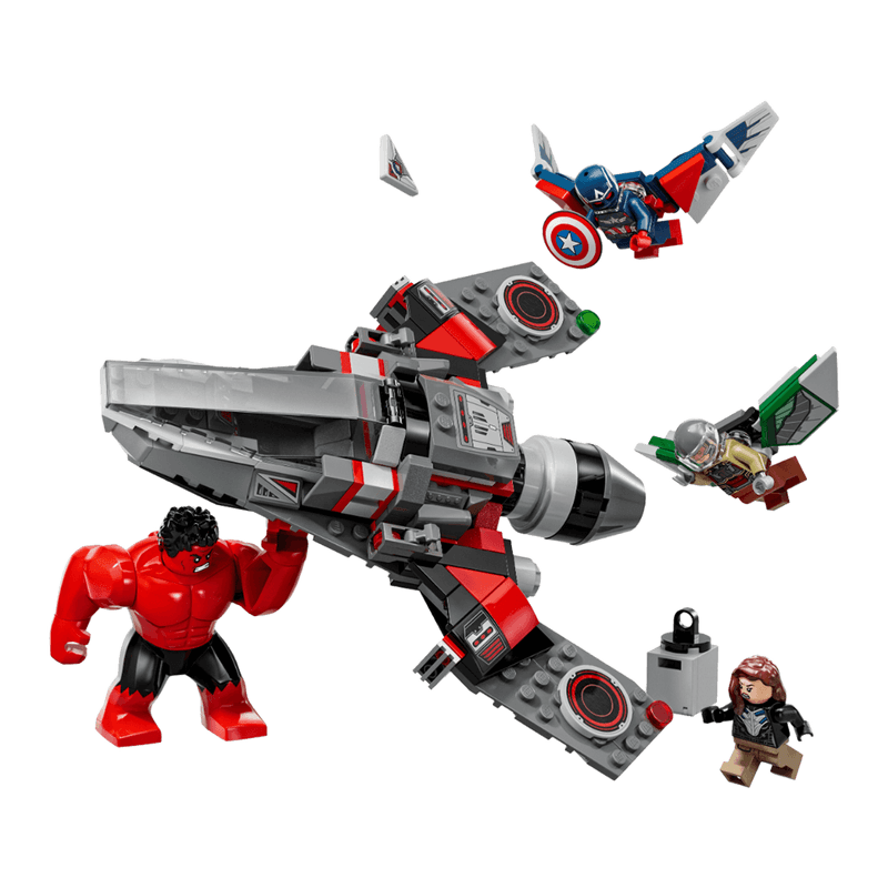 Set Batalla Capitán América Y Hulk Rojo 295 Piezas Lego Pepe Ganga