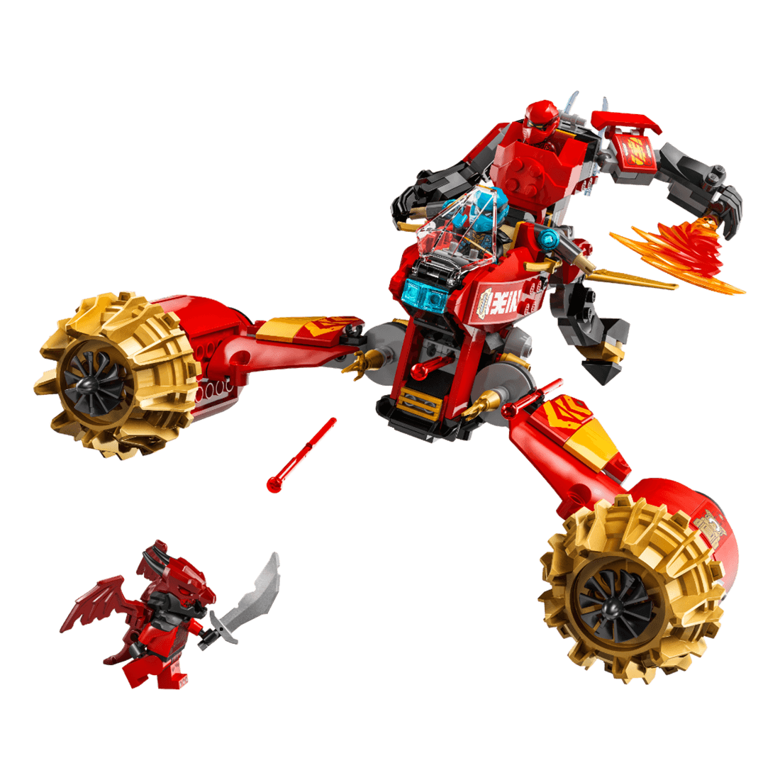Set Ninjago Moto Meca de la Tormenta de Kai 333 Piezas - LEGO