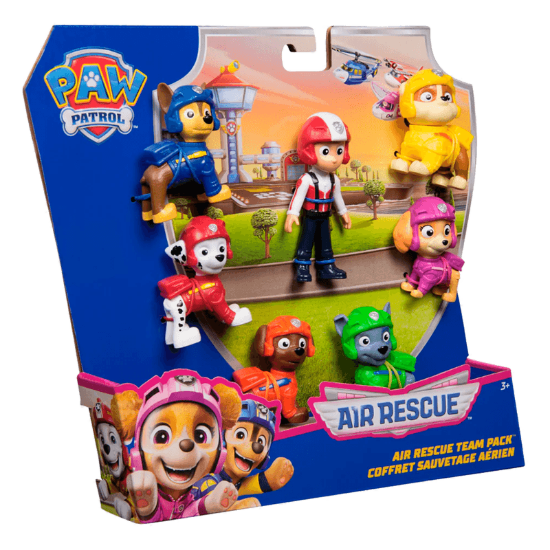 Set Figuras Air Rescue Team Paw Patrol Pepe Ganga