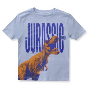 Camiseta Manga Corta Estampada Azul Niños - Jurassic World
