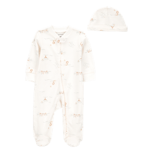 Set Pijama Enteriza y Gorro Estampado Bebés Niños - Carter's