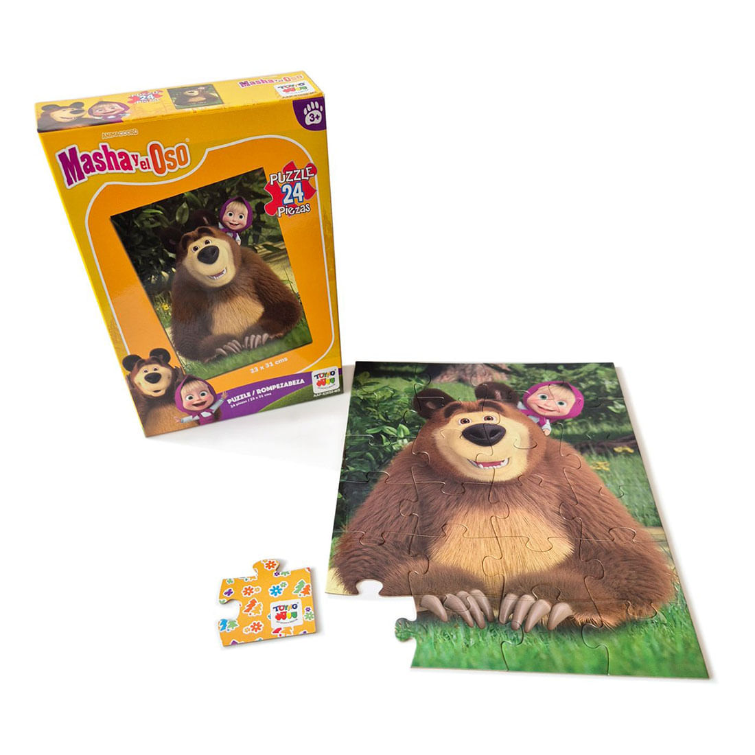 Juego de Mesa Rompecabezas 24 Piezas Masha y el Oso Pepe Ganga