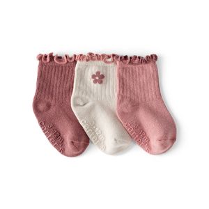 Set 3 Pares de Medias Rosa y Blanco Bebés Niñas - Carter's