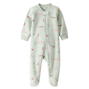 Pijama Enteriza Estampado Pájaros Bebés Niñas - Carter's