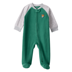 Pijama Enteriza Verde y Gris Bebés Niños - Carter's