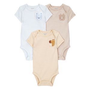 Set 3 Bodies Manga Corta Multicolor Unisex - Carter's