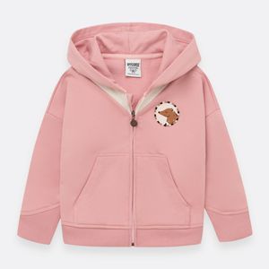 Buzo abierto con capucha para niña