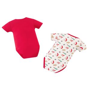 Set 2 Bodies Manga Corta Diseño Navideño Bebés Unisex - Baby Fresh