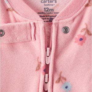 Pijama Enteriza Flores Rosado Bebés Niñas - Carter's