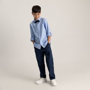 Camisa manga larga para niño con corbatín